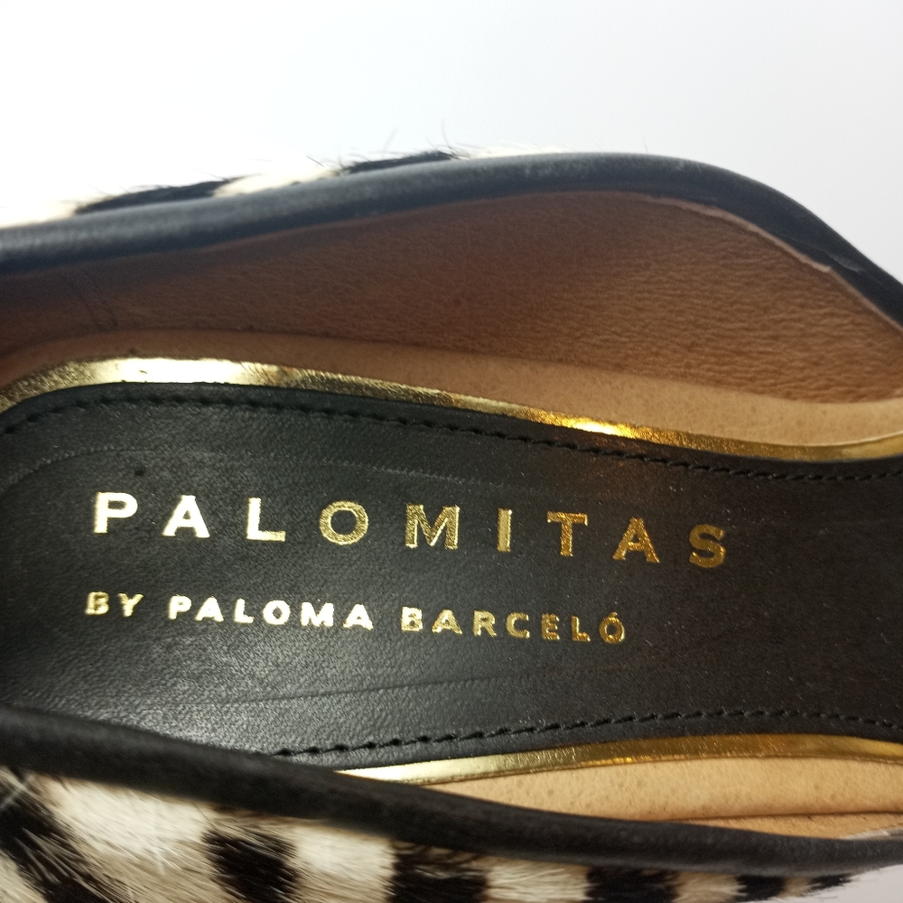Paloma Barcelo Zebra Print Wedge - image 6